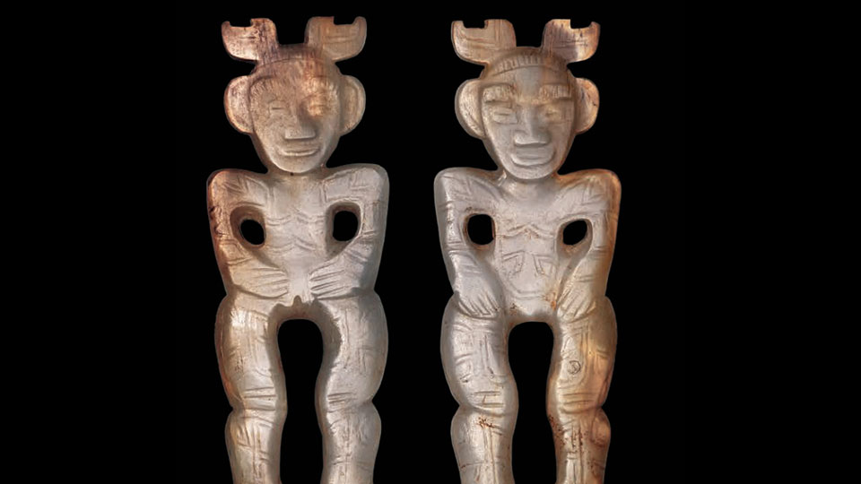 Cultural Relic: Jade Male-female Figurine