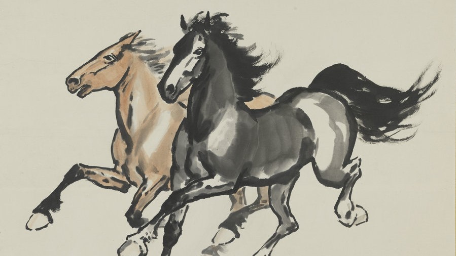 Spirit of horses on grassland shown in Mongolian art exhibition