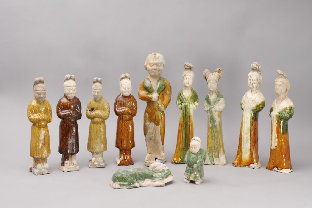 Glazed ceramics found in Tang Dynasty tomb